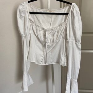 White Victorian Top